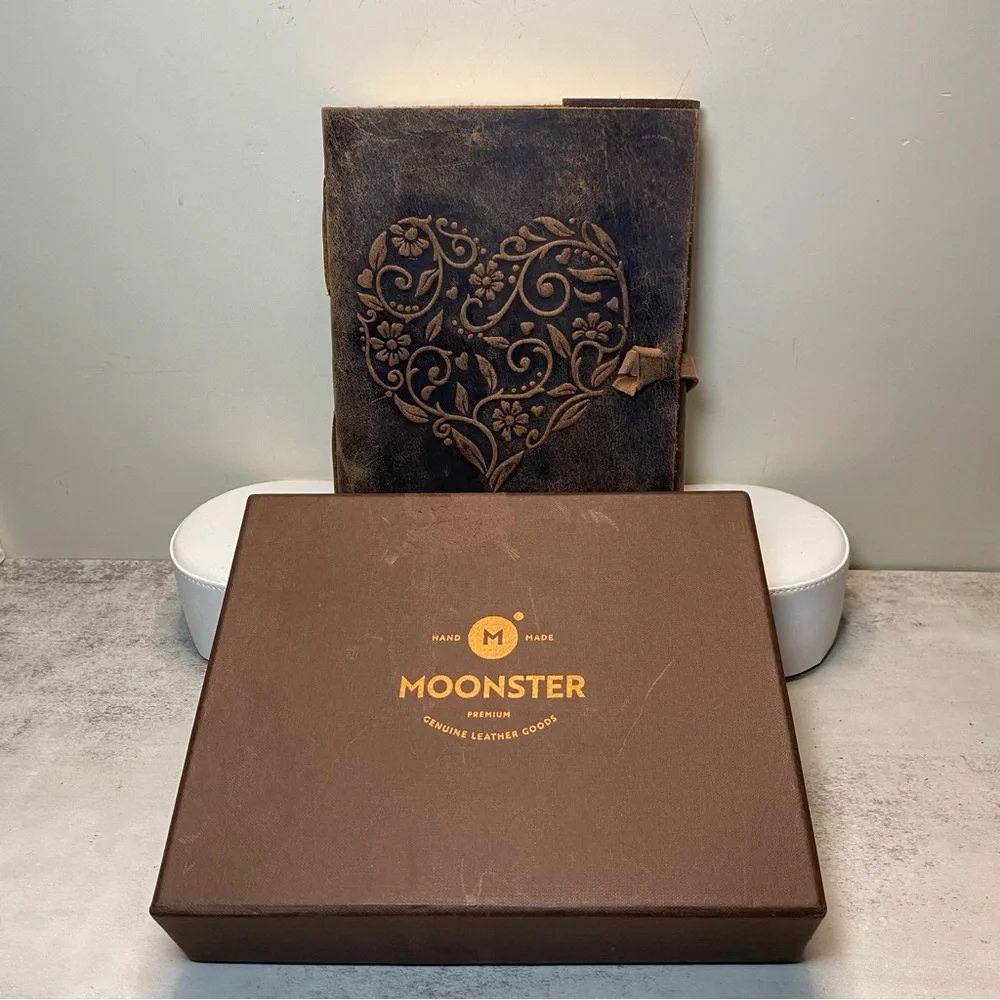 Moonster Premium Genuine Leather Goods Hand Made Brand New in Box - Picture 1 of 11